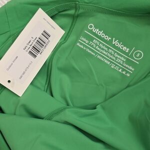 Outdoor Voices Green Activewear Top